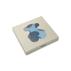 Manta de bebé reversível Nilo multimotivos azul