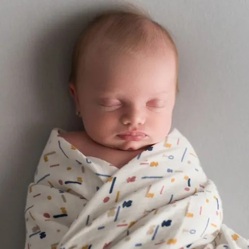Mantilha de bebé Muse cor única