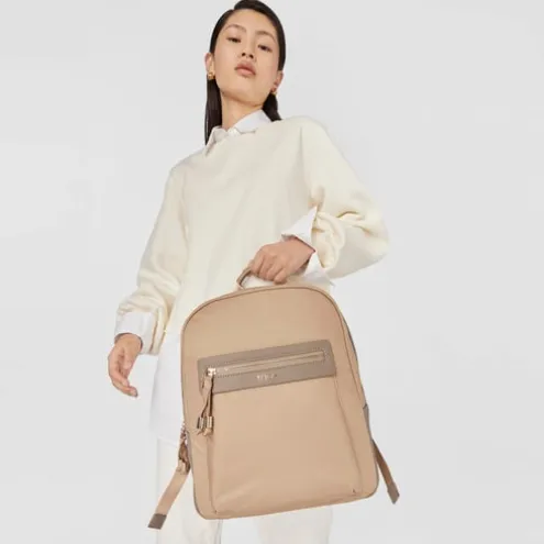 Mochila Brunock Chain em Lona na cor toupeira