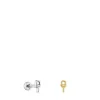 Pack de piercings de orelha em aço IP dourado e prateado TOUS MANIFESTO