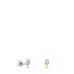 Pack de piercings de orelha em aço IP dourado e prateado TOUS MANIFESTO