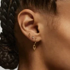 Pack de piercings de orelha em aço IP dourado e prateado TOUS MANIFESTO