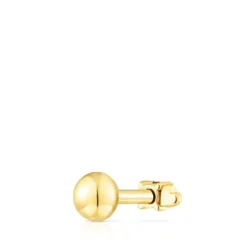 Piercing coração New Motif em aço IP dourado e granate