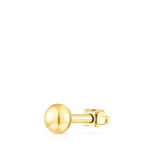 Piercing coração New Motif em aço IP dourado e granate