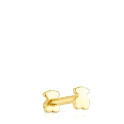 Piercing de orelha TOUS Piercing motivo urso em ouro