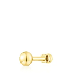 Piercing New Motif em aço IP dourado lua e iolita