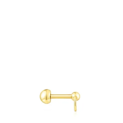 Piercing Plump em aço IP dourado