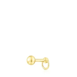 Piercing Plump em aço IP dourado