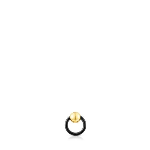 Piercing Plump em aço IP preto e aço IP dourado