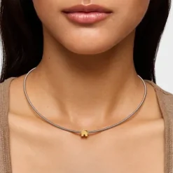 Pingente casa banhado a ouro de 18 K sobre prata TOUS 1950
