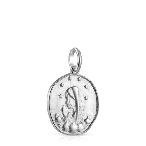 Pingente Devoción Virgen María em Prata