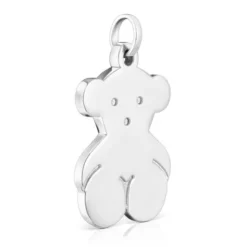 Pingente grande Sweet Dolls urso em Prata