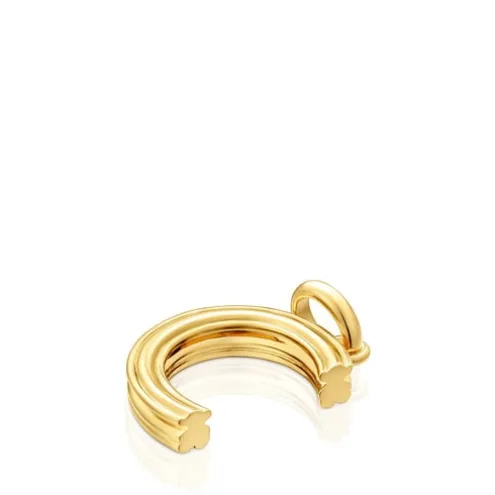 Pingente médio letra C banhado a ouro de 18 K sobre prata TOUS Alphabet