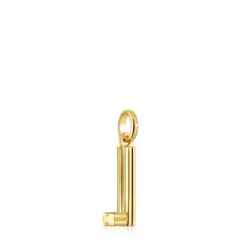 Pingente médio letra L banhado a ouro de 18 K sobre prata TOUS Alphabet