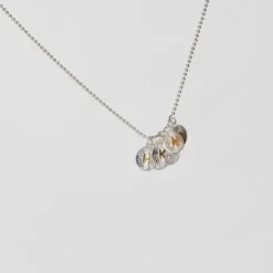 Pingente medalha letra N em prata e prata vermeil TOUS Alphabet