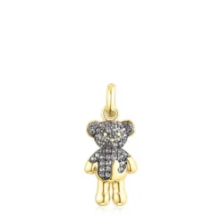 Pingente TOUS Teddy Bear Splash em prata vermeil e iolita