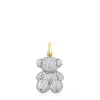 Pingente urso Bold Bear em diamantes de 1,30 ct e ouro