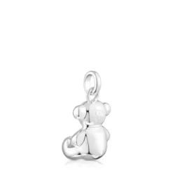 Pingente urso médio Bold Bear em prata