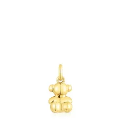 Pingente urso pequeno Bold Bear em prata vermeil