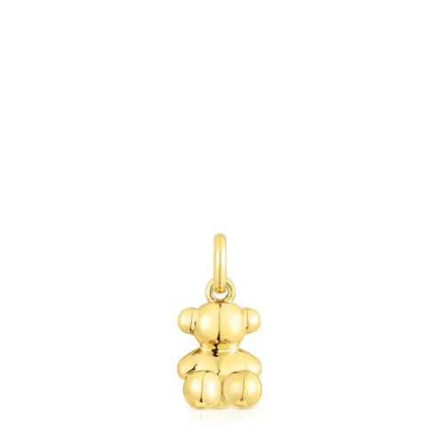 Pingente urso pequeno Bold Bear em prata vermeil