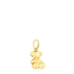 Pingente urso pequeno Bold Bear em prata vermeil