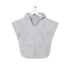 Poncho de tecido atoalhado Rus MS Cinzento