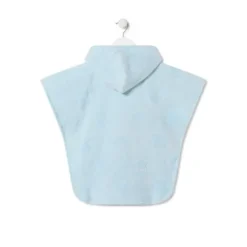 Poncho de tecido atoalhado Rus MS Azul Celeste