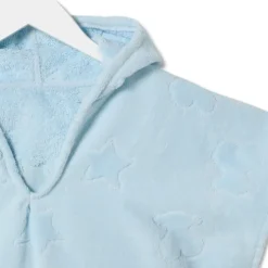 Poncho de tecido atoalhado Rus MS Azul Celeste