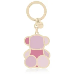 Porta-chaves rosa TOUS Bear Faceted