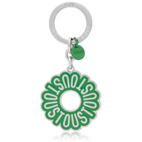 Porta-chaves verde TOUS Circle Logo