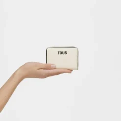 Porta-moedas bege New Dorp
