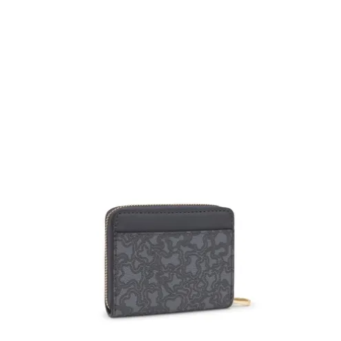 Porta-moedas cinzento-escuro Kaos Mini Lines
