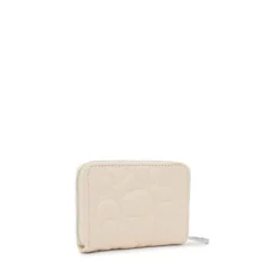 Porta-moedas em pele bege TOUS Greta