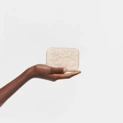 Porta-moedas em pele bege TOUS Greta