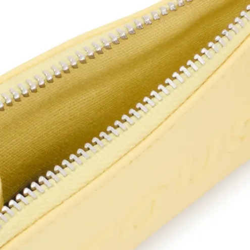 Porta-moedas/porta-cartões amarelo-claro TOUS Brenda