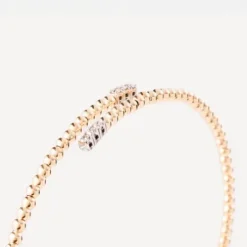 Pulseira aberta em ouro com diamantes TOUS ATELIER