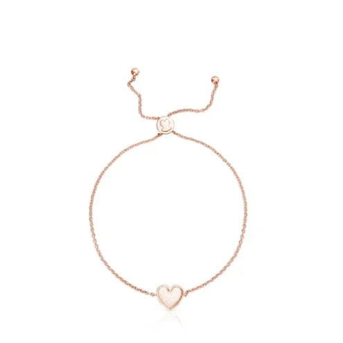 Pulseira Areia em prata vermeil rosa e pérolas