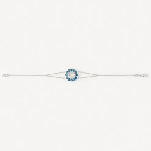 Pulseira ATELIER Mandala em Ouro branco com Topázios