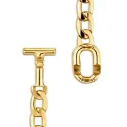Pulseira barbada com banho de ouro de 18 K sobre prata TOUS MANIFESTO