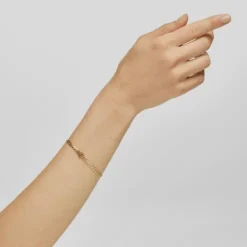 Pulseira barbada com banho de ouro de 18 K sobre prata TOUS MANIFESTO