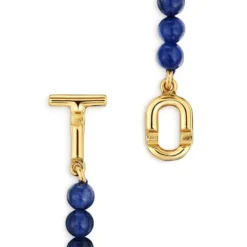 Pulseira com banho de ouro de 18 K sobre prata e sodalite TOUS MANIFESTO