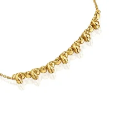 Pulseira corrente banhada a ouro 18 K sobre prata e detalhe Bold Bear