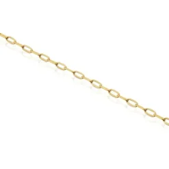 Pulseira corrente banhada a ouro 18 K sobre prata Hold Oval