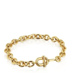 Pulseira corrente com banho de ouro de 18 K sobre prata TOUS MANIFESTO
