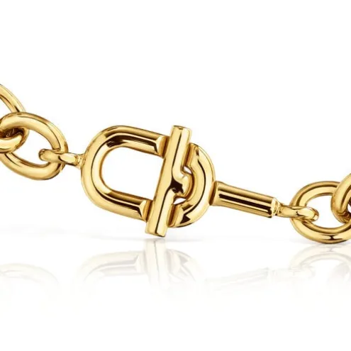 Pulseira corrente com banho de ouro de 18 K sobre prata TOUS MANIFESTO