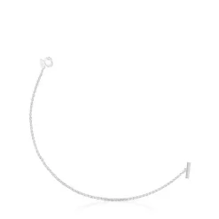 Pulseira corrente com urso em prata I-Bear