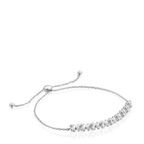 Pulseira corrente em prata e detalhe Bold Bear