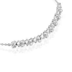 Pulseira corrente em prata e detalhe Bold Bear