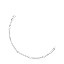 Pulseira corrente em prata motivos Bold Motif