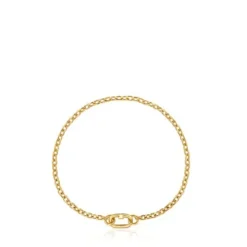 Pulseira corrente grossa em ouro Hold Oval
